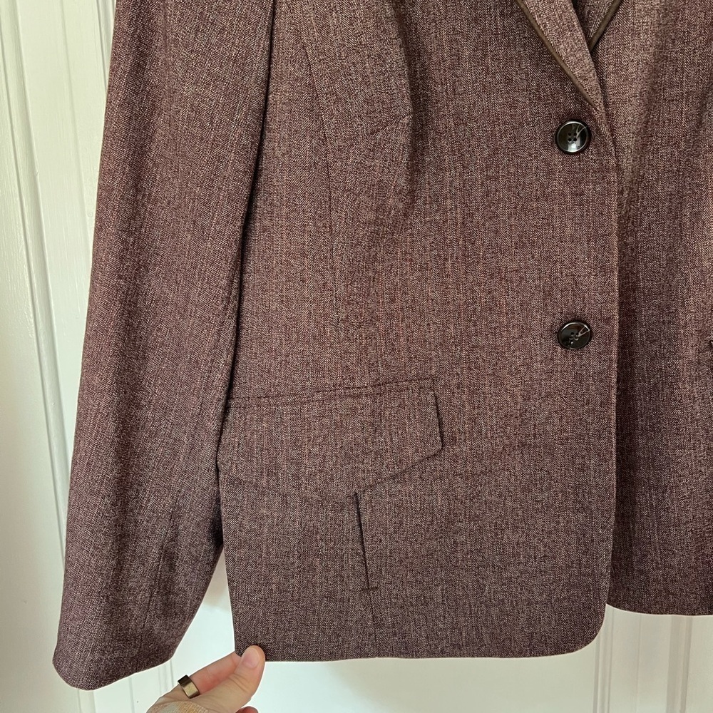 NWT Evan-Picone Women’s Blazer – Plus Size 18W, Chestnut Brown, Stretchy - Picture 4 of 11